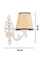 Opviq Claire Coral - Natural, White